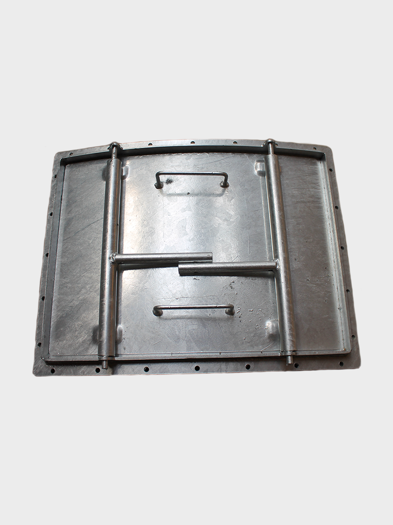 Moderne Kornbehandling - Firkantet mandeluge til montering på lodret side